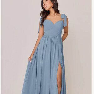 Revelry Serenity Dress Chiffon - French Blue (imperfect)